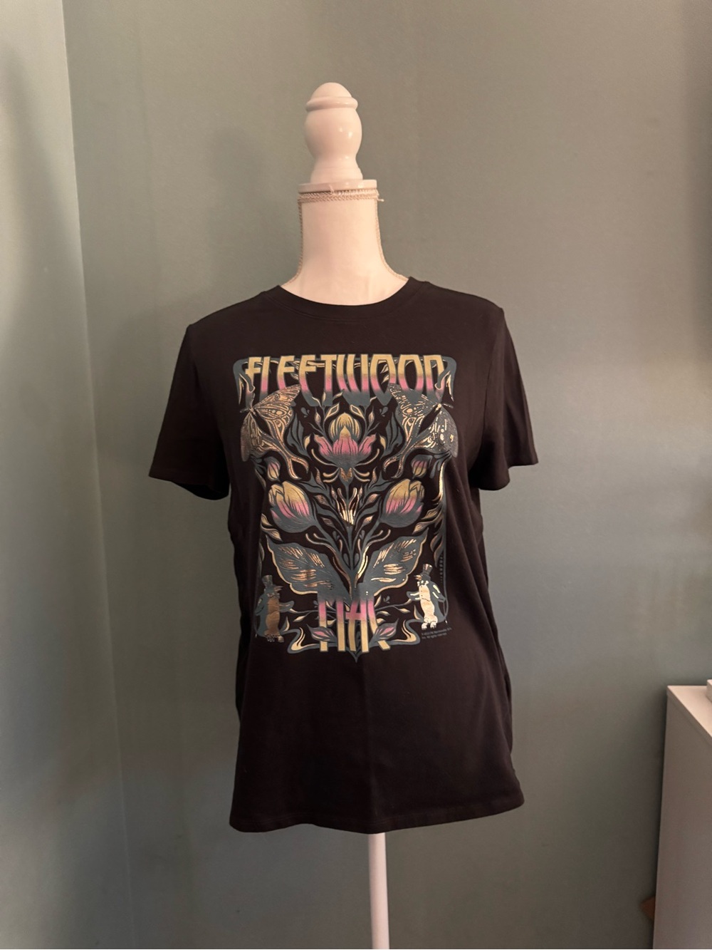 abercrombie kids Fleetwood Mac tee shirt gray Size 15/16 super soft EUC